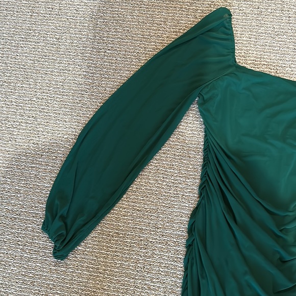 Emerald green cocktail dress - Picture 5 of 7